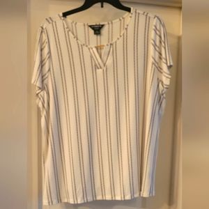 Worthington short sleeve plus size 2x blouse nwt